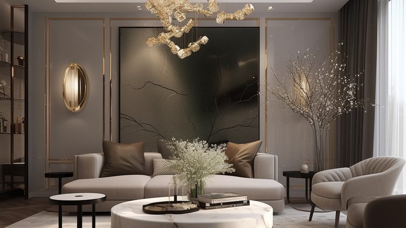 以下是一些新中式装修样板间的实景图片案例，让我们一起来欣赏：